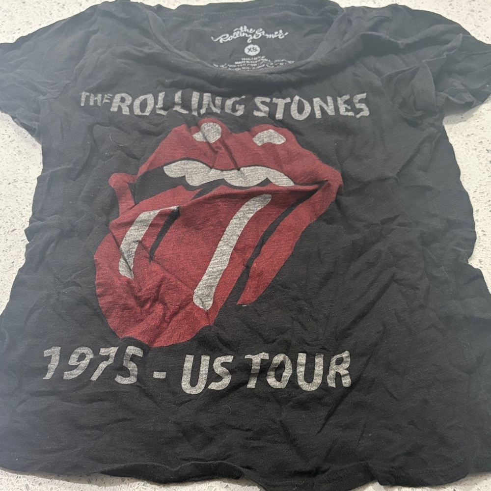 the Rolling Stones Black  T-Shirt Size XS
